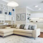 divano ad angolo beige