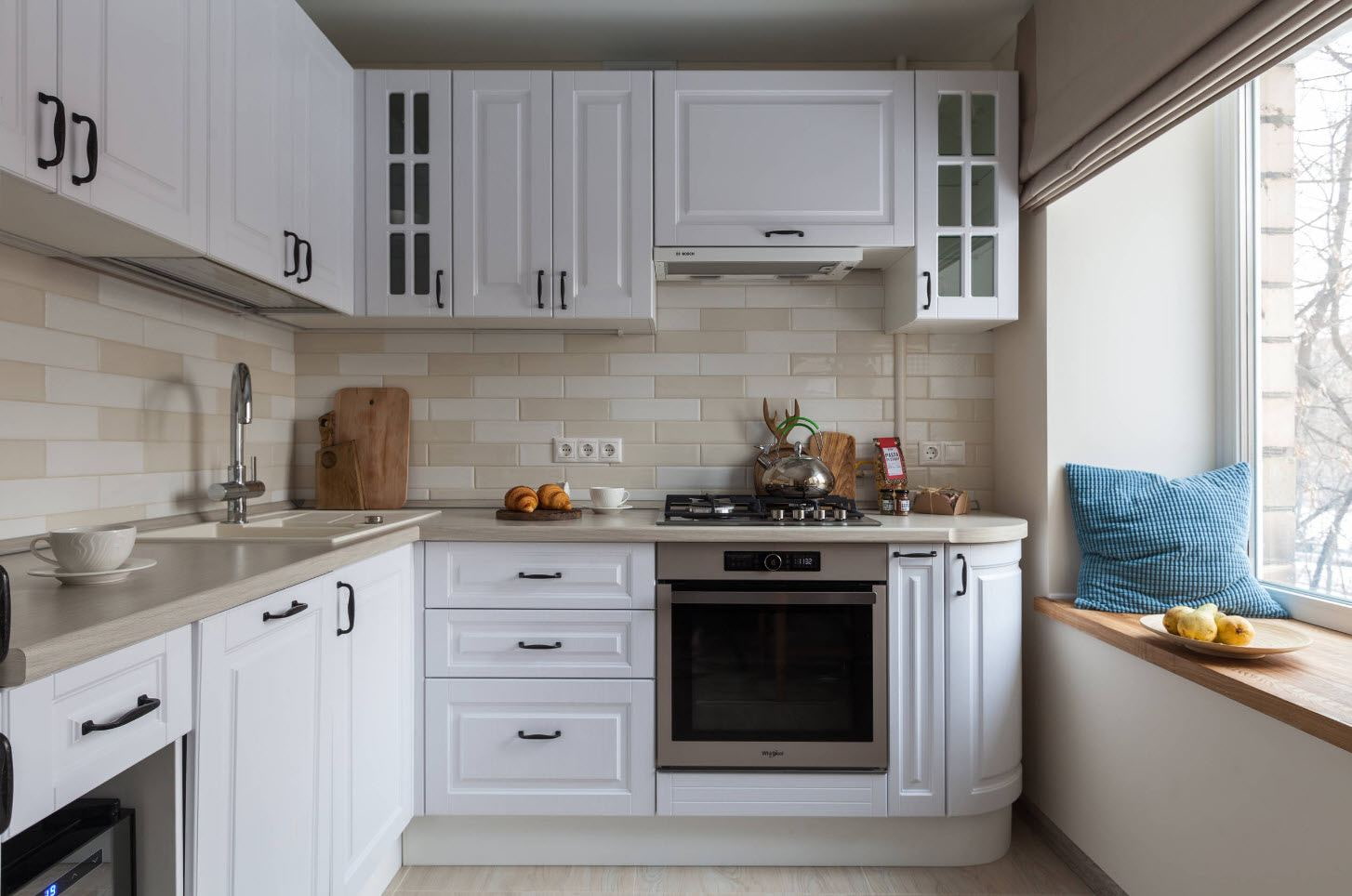 kitchen set with stove