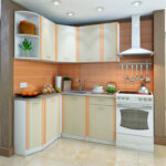 façade de cuisine orange