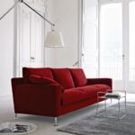 canapé rouge à la mode