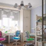 letti per tre bambini foto decor