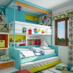 letti per tre bambini idee per interni