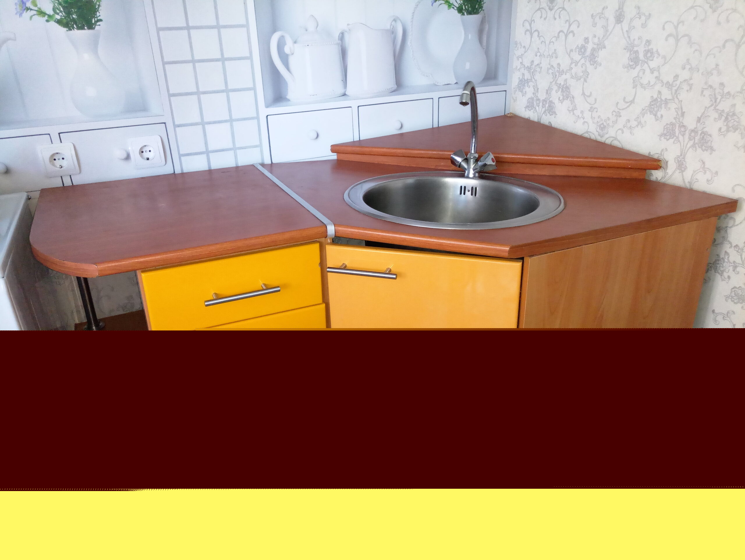 évier de cuisine d'angle