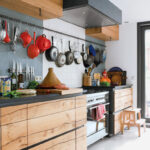 Photo de conception de set de cuisine bricolage