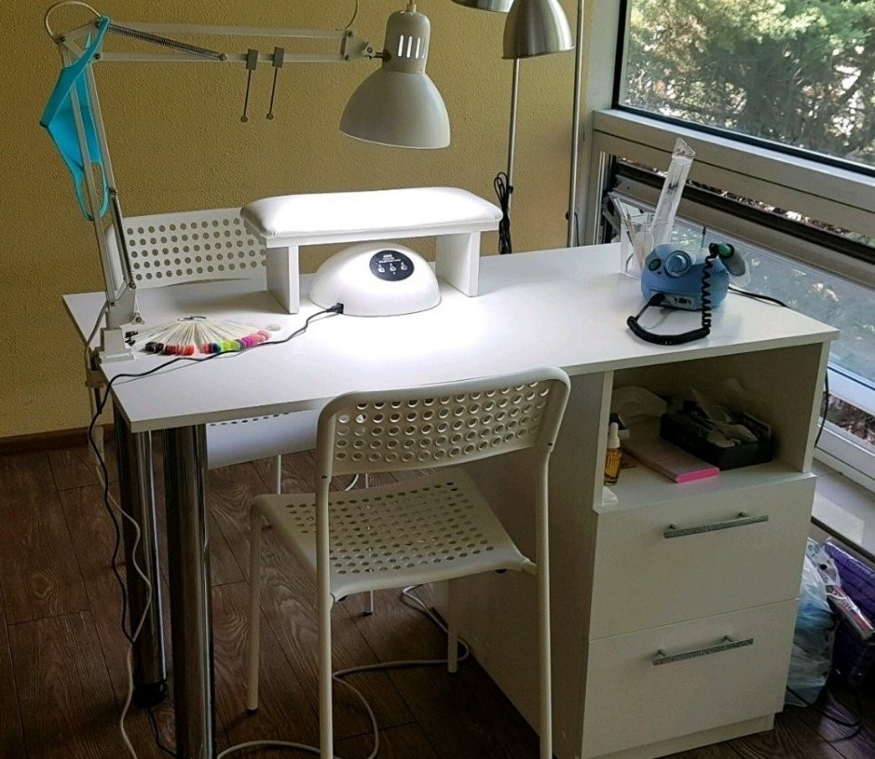 examen de la table de manucure
