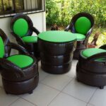 perabot dari gambar hiasan tayar dan tayar