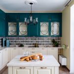 ensemble de meubles dans les types de cuisine