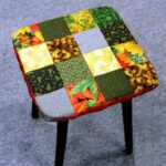 coussin de chaise en carrés