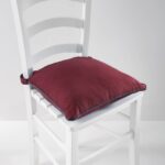 coussin de chaise bordeaux