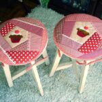 coussin de chaise deux tabourets