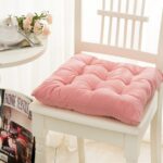 coussin de chaise matelassé rose