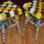 coussin de chaise en pompons