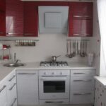 set de cuisine rouge