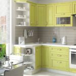 set de cuisine vert clair