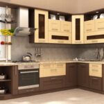 set de cuisine marron avec beige