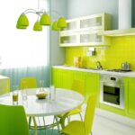 set de cuisine vert