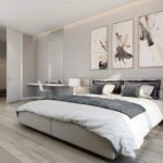 lokasi tempat tidur di idea reka bentuk bilik tidur