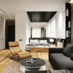 disposition des meubles dans un intérieur photo d'appartement d'une pièce