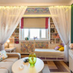 agencement de meubles dans un appartement d'une pièce idées de conception