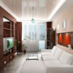disposition des meubles dans une photo de décor d'appartement d'une pièce