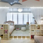 disposition des meubles dans un appartement d'une pièce, décoration photo