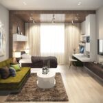 agencement de meubles dans un appartement d'une pièce idées de conception