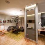 disposition des meubles dans un appartement d'une pièce options de photo