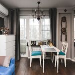 disposition des meubles dans un appartement d'une pièce