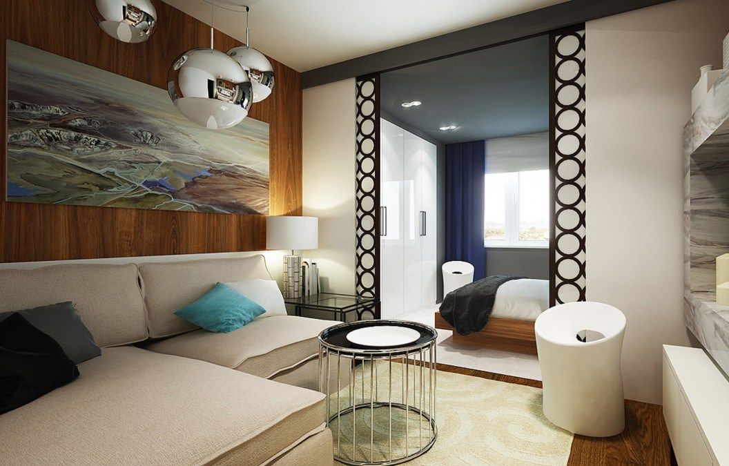 salon combiné avec chambre