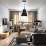 disposition des meubles dans un studio photo design