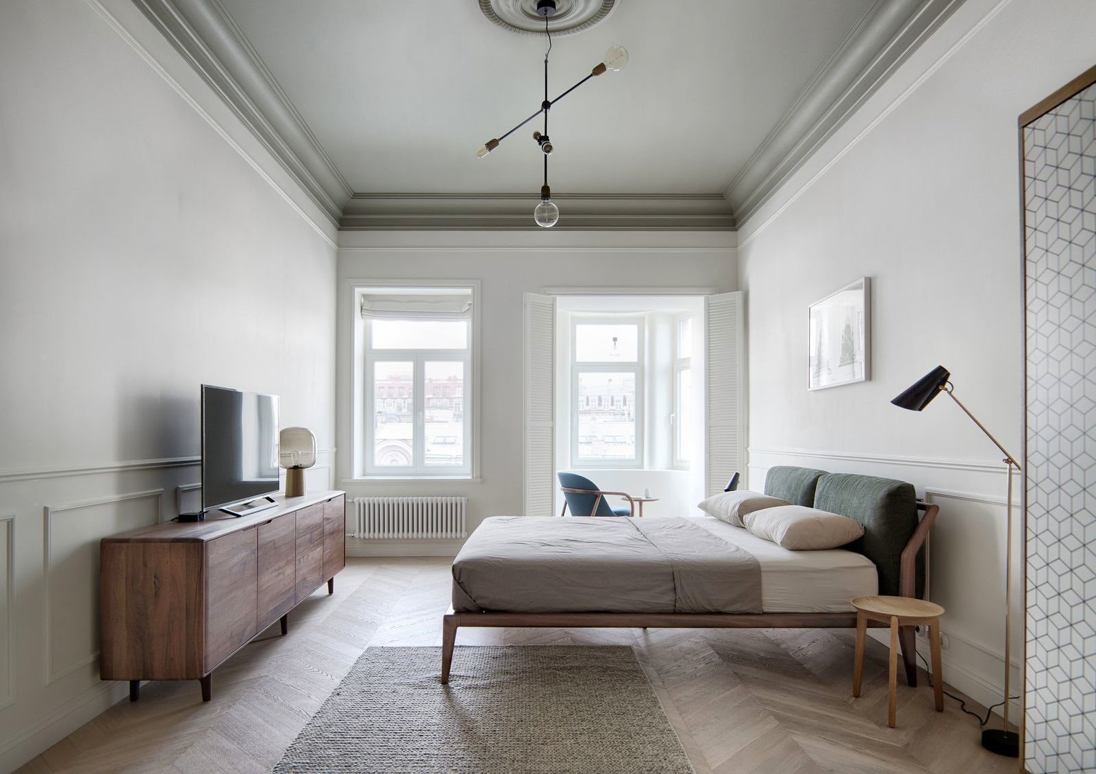 disposition des meubles dans la chambre design photo