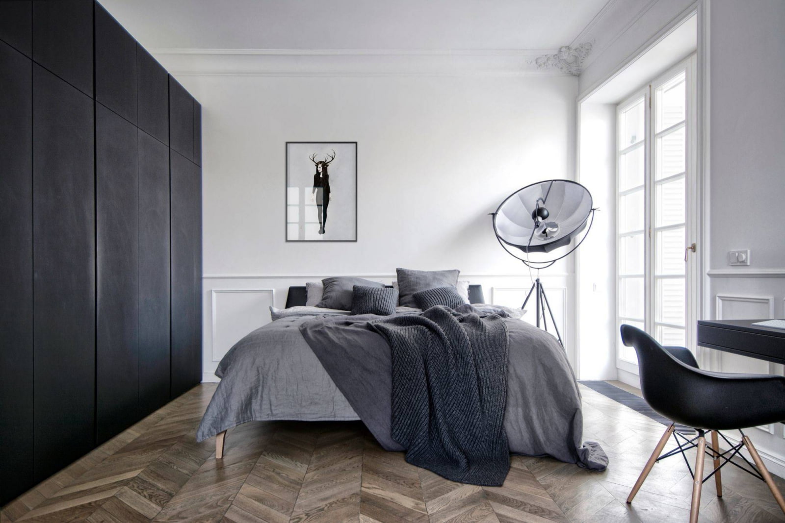 agencement des meubles dans les idées de design de la chambre
