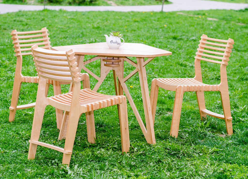 đồ nội thất sân vườn ván ép