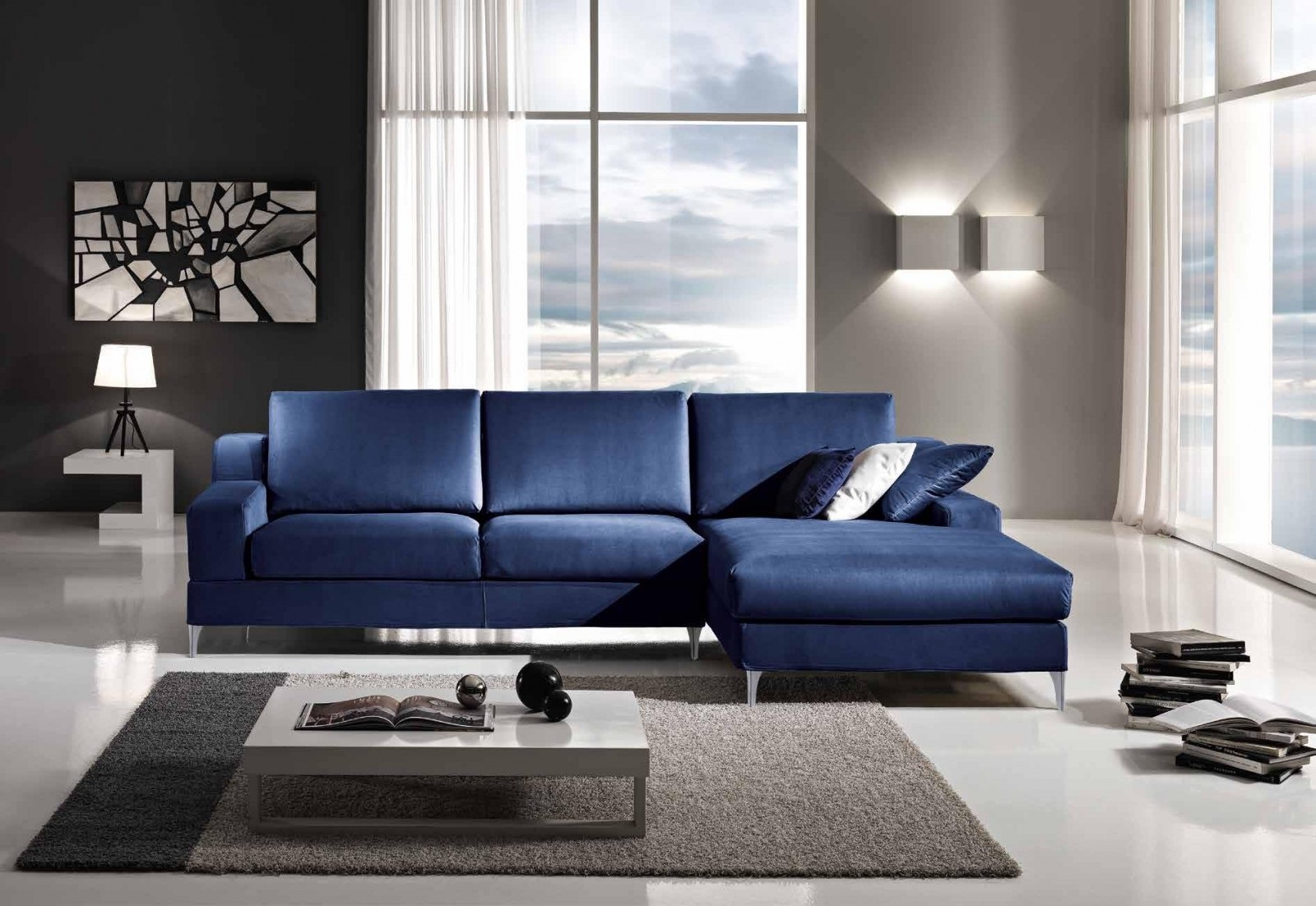 la couleur bleue apaise