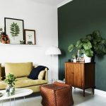 couleurs dans le mur vert intérieur