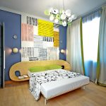 couleurs à l'intérieur bleu et jaune