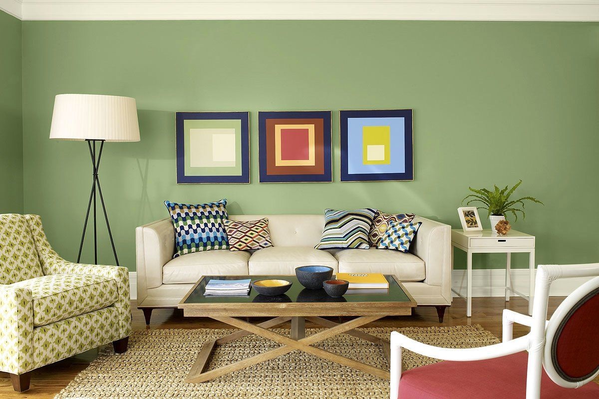couleur verte à l'intérieur