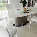 table en verre rectangulaire