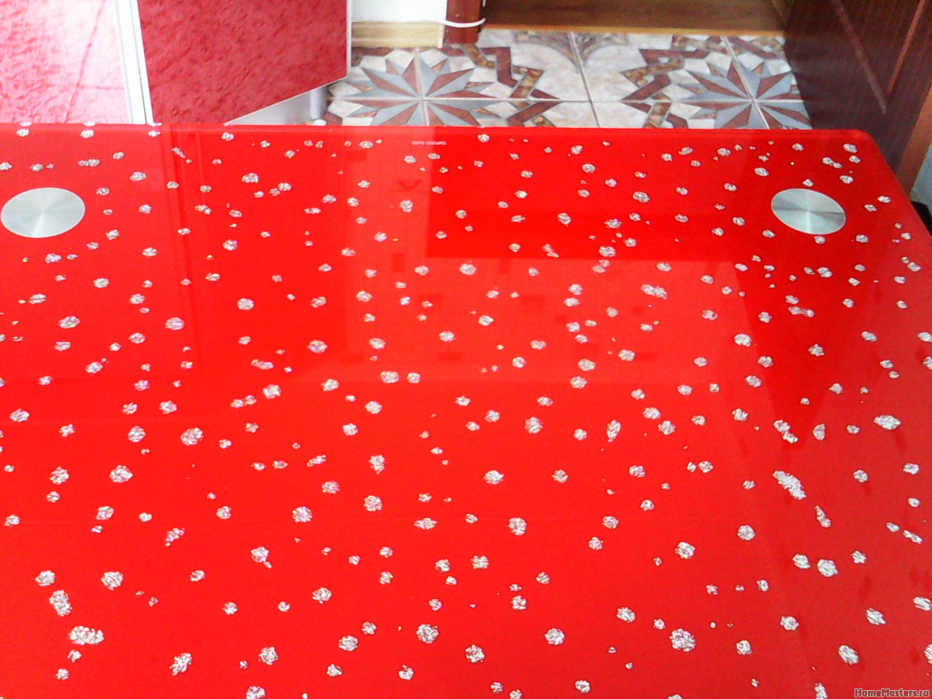 Table en verre