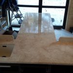 window sill-table top before installation