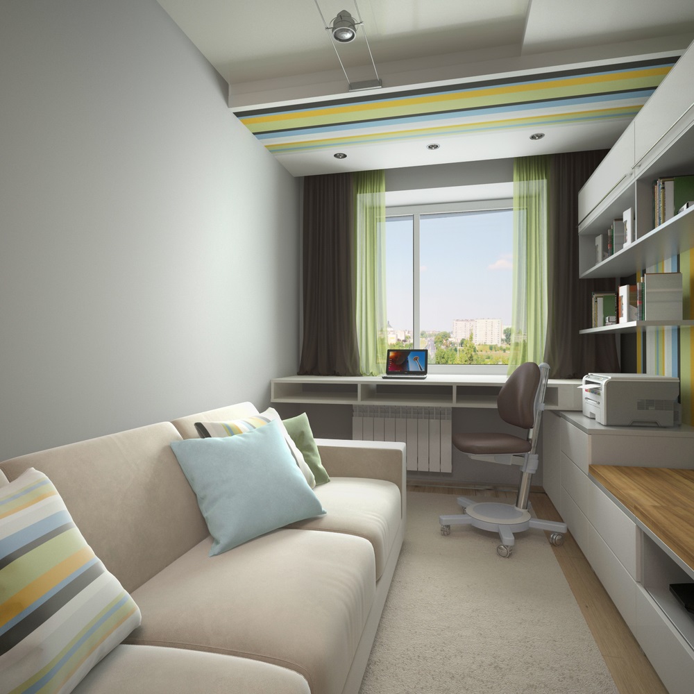desk on the windowsill