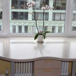 window sill table with orchid