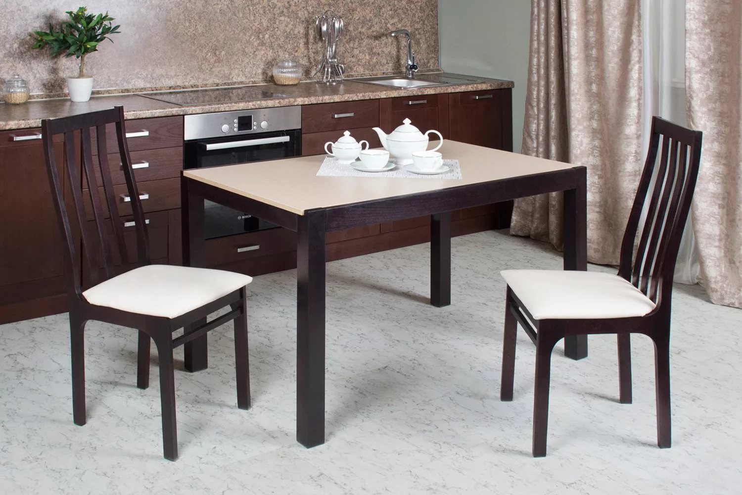 tables et chaises pour une petite cuisine idées photo