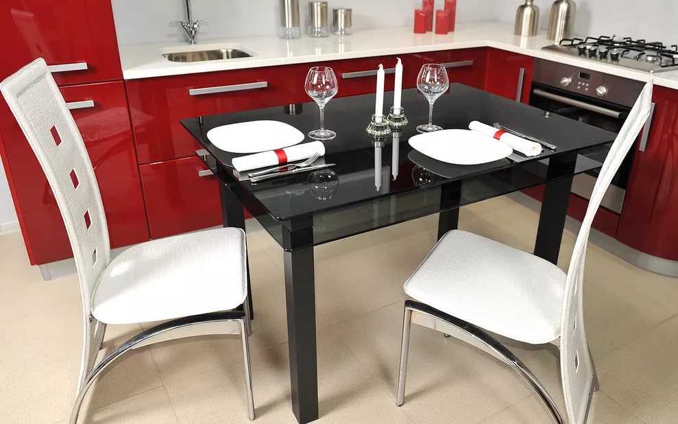 tables et chaises pour une petite cuisine idées photo