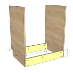 dessin d'armoire de cuisine