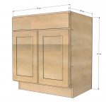 dessin de meuble lavabo