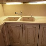 meuble lavabo beige clair