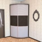 armoire d'angle semi-circulaire