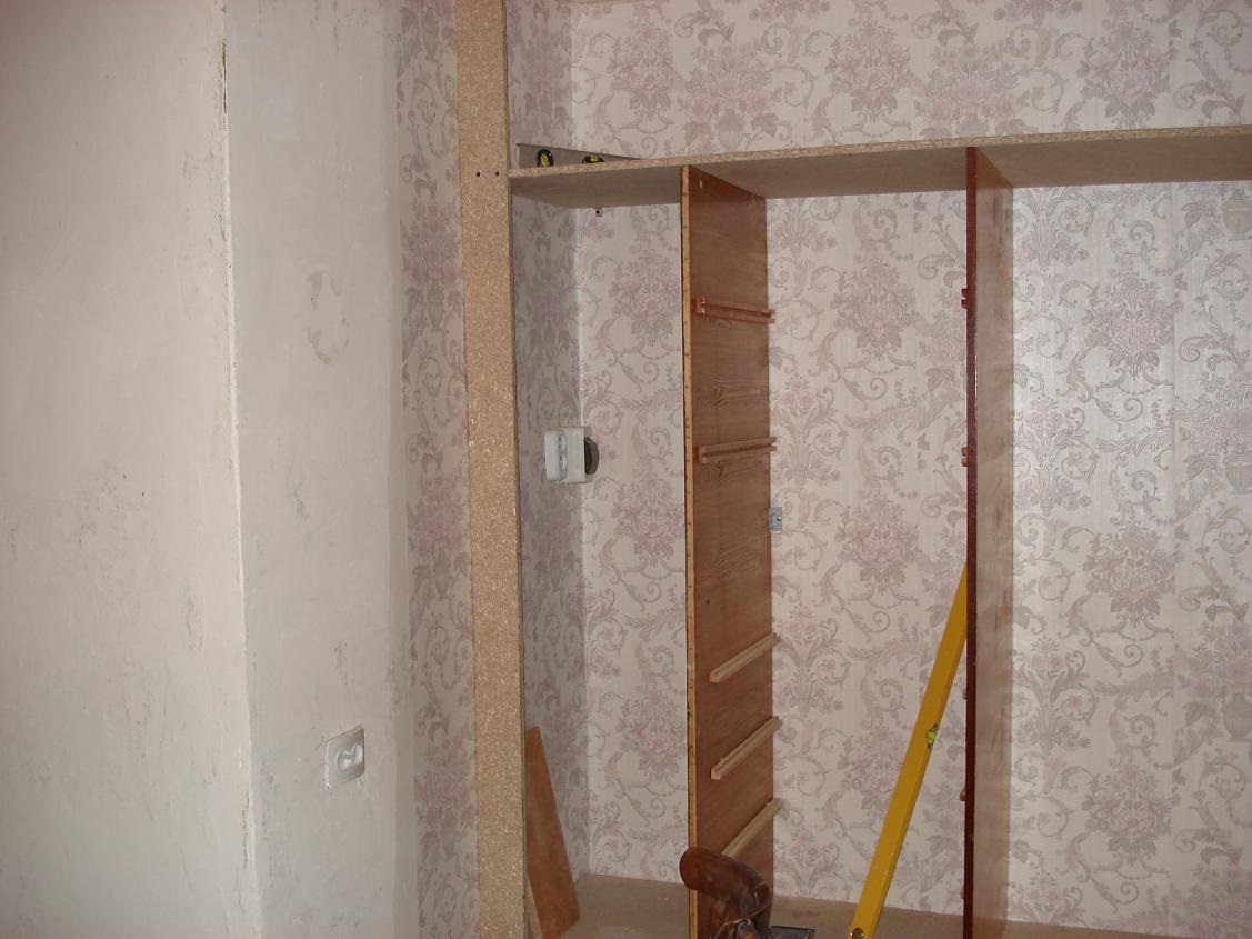 placement de l'armoire intégrée