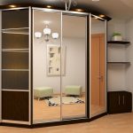 meuble miroir d'angle